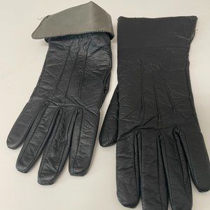Black Leather Gloves